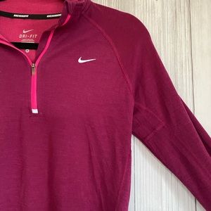 Purple Nike Running Dri-Fit Quarter Zip